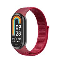 Microsonic Xiaomi Mi Band 8 Hasırlı Kordon Woven Sport Loop Kırmızı
