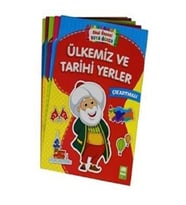 Okul Öncesi Boya Öğren Seti Çıkartmalı-5 Kitap Takım