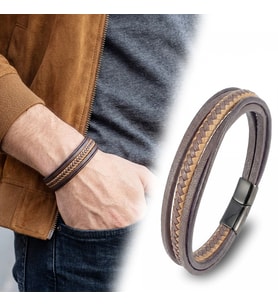 Moncuk Design Taba Kahve Çoklu Deri Bileklik 33513B2D8