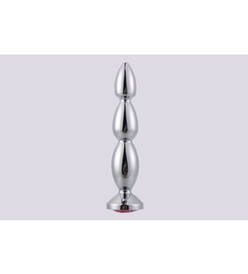 Metal Boğumlu Yapıya Sahip 14 Cm Taşlı Lüks Plug