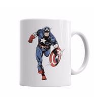 Captain america splash art    Kupa Bardak Porselen