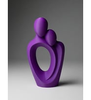 MYCRAFT3D Modern Soyut Figür Dekoratif Obje – 3D Baskı Minimal Biblo  Şık Ev Dekoru, Hediyelik Anne Baba