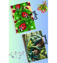 Büyülü tasarımlar defter seti 2 adet A4 boyutu 21*30 çizgili + kareli 60 syf
