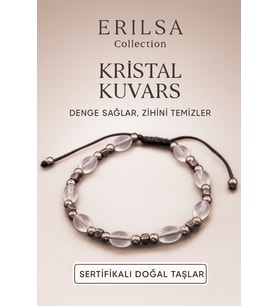 Sertifikalı Ham Kristal Kuvars Taşı Bileklik – Zihni Temizler, Enerji Dengeleyici (Çok Renkli)