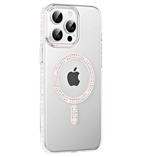 Joko Apple iPhone 15 Pro Move Taşlı Magsafe Kapak - Gümüş