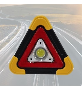 Işıklı İkaz Lambası Şarjlı USB Kablolu Güneş Enerjili Çok Amaçlı Reflektör Büyük Boy İkaz Lambası (Çok Renkli)