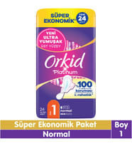 Orkid Platinum Normal Ped Süper Ekonomik Paket 24 Adet