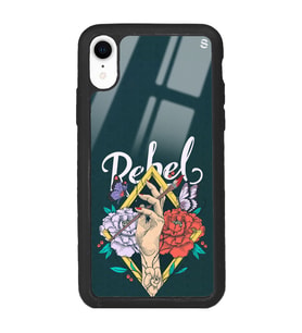 iPhone XR Rebel Tasarımlı Glossy Telefon Kılıfı