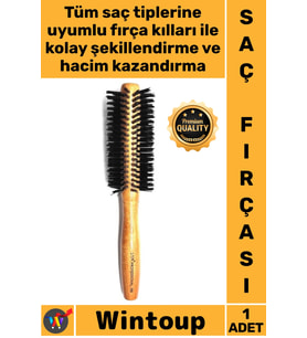 #Fırça Yanmaz Ergonomik Ahşap Sap Isıya Dayanıklı Professional Saç Fırçası Fön Isısına Dayanıklı