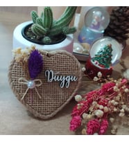 Kalp Şeklinde Söz-Nişan-Nikah-Kına-Bebek Hediyelik Hasır Magnet