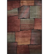Eliana Home Baskılı, Yıkanabilir Kaymaz Taban Salon Halısı LNA1103 100x150 cm (Kahverengi)