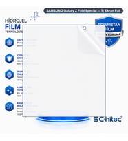 SChitec SAMSUNG Galaxy Z Fold Special Uyumlu İç Ekran Full Şeffaf Nano Hidrojel Ekran Koruyucu