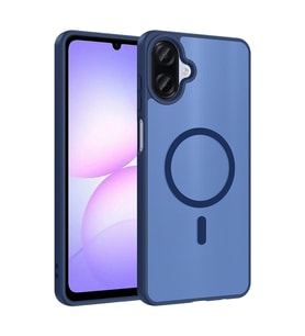 Lexroo Galaxy A07 Kılıf M-safe Şarj Özellikli Babet Kılıf - Mavi