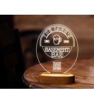 BK Gift Restoran & Cafe & Barlara Özel Led Lamba QR Kod Menü, Işıklı QR Menü, QR Kodlu Masa Dekoru, Işıklı Pleksi Biblo-23
