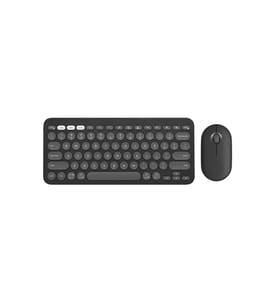ScHitec Çift Cihaz Bağlantı Özellikli Klavye ve Mouse Set 2.4G+BT Siyah KM902