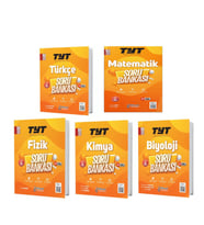 Bilinçsel Yayınları TYT Türkçe Matematik Fizik Kimya ve Biyoloji Soru Bankası Seti 5 Kitap