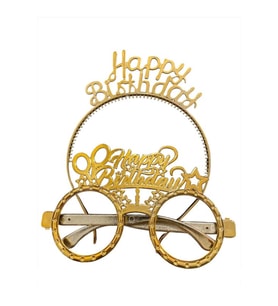 Happy Birthday Taç Gözlük 2'li Set