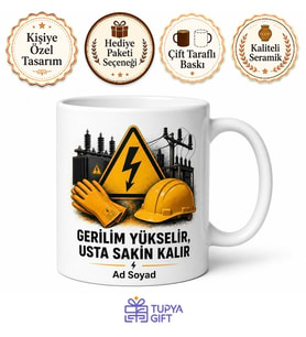 Trafo Bakım Ustasına Yüksek Gerilim İzolasyon Güvenlik Ekipmanı Kupa Bardak Hediye