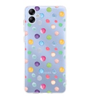 PrintiFy Samsung Galaxy A04e ile Uyumlu Water Color 6  Kamera Korumalı Şeffaf  Kılıf