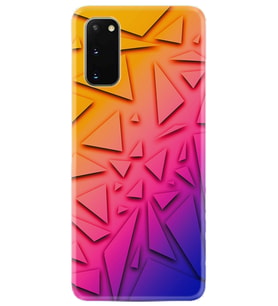 Samsung A02S A03S A10 A12 A13 A21S A22 Kılıf Desenli Silikon Üçgenler 1635