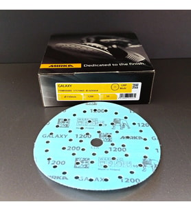 MIRKA ZIMPARA EPOKSİ REÇİNE TEKNE MOBİLYA GALAXY SERİSİ 1200 KUM CIRTLI 150 MM  50 ADET (Turkuaz)