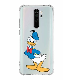 Xiaomi Redmi Note 8 Pro Köşe Korumalı Antişok Kapak Donald Duck Tasarımlı Şeffaf  Kılıf