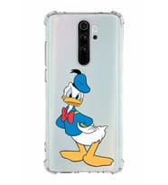 Xiaomi Redmi Note 8 Pro Köşe Korumalı Antişok Kapak Donald Duck Tasarımlı Şeffaf  Kılıf