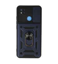 Xiaomi Redmi 9c Kılıf Pars Lens Yüzüklü Silikon - Lacivert