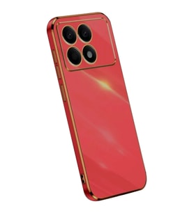 Xiaomi Poco X6 Pro Kılıf Volet Silikon - Kırmızı