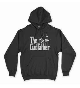 The Godfather Siyah Kapşonlu Sweatshirt Hoddie