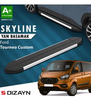 S-Dizayn Ford Tourneo Custom Kısa Şase Skyline Aluminyum Yan Basamak 203 Cm 2012-2023 A+ Kalite
