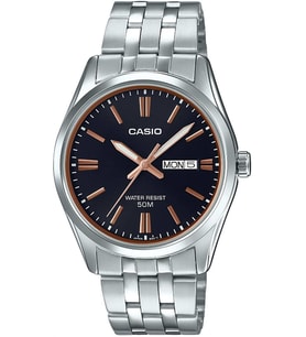 CASIO MTP-1335D-1A2VDF TAKVİMLİ METAL KLASİK ERKEK KOL SAATİ (Siyah)