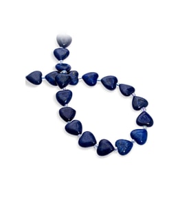 Lapis Lazuli Doğal Taş Kalp Kesim 15mm Dizi