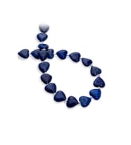Lapis Lazuli Doğal Taş Kalp Kesim 15mm Dizi