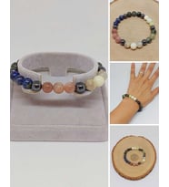 Terazi Burcu Doğal Taş 8mm Unisex Bileklik (55738)