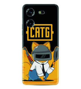 Tecno Pova 5 Kılıf Silikon Desen Özel Seri Cat G 1677