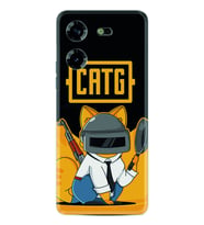 Tecno Pova 5 Kılıf Silikon Desen Özel Seri Cat G 1677