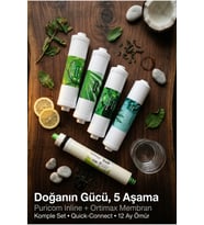 5'li Su Arıtma Filtresi Seti Yüksek Performanslı Filtrasyon