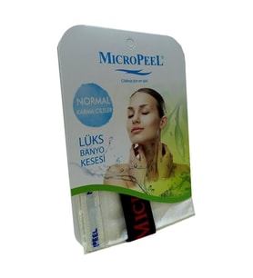 Micro Peel İpek Kese Karma Ciltler İçin Banyo Kesesi 16CMX25CM