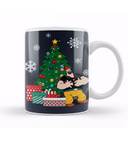 Bluto Around The Christmas Tree Popeye Kupa Bardak Porselen
