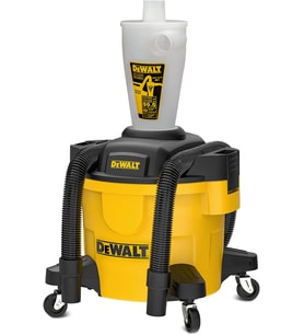 Dewalt 6 Galon Poli Tanklı Toz Ayırıcı,%99,5 Verimli Siklon Toz Toplayıcı, Yüksek Performanslı Döngü