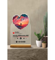giftcrea Kişiye Özel Sevgililer Günü, Doğum Günü, Yıldönümüne Özel Hediye Pleksi Set,Dekoratif Spotify Plak