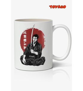 Vagabond Miyamoto Musashi Anime Temalı Beyaz Kupa Bardak Sevgiliye Arkadaşa Hediye
