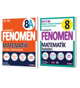 FENOMEN YAYINLARI 8. SINIF Matematik A Soru Bankası ve Matematik Matematik 6. Fasikül (Üçgenler, Dön