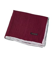 Mısırlı Eşarpları Biyeli Müslin Düz Renk Eşarp 100x100cm (Bordo)