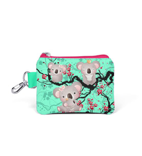 Coral High Kids Su Yeşilİ Neon Mercan Koala Desenli Bozuk Para Çantası 21813