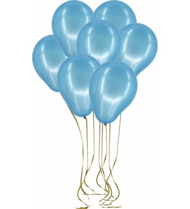 Pazariz  100'lü Lateks Metalik Balon Mavi