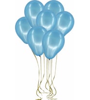 Pazariz  100'lü Lateks Metalik Balon Mavi