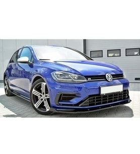 Vw Golf Mk 7,5 R Line Max Design Ön Lip Piona Black 2017+ Ön Tampon