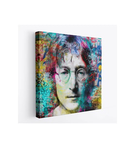 John Lennon Sokak Sanatı Kanvas Tablo Street Art-5890